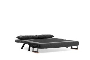 Canapea extensibilă cu 2 locuri Sando Gri inchis 175x133x41 cm - Img 10