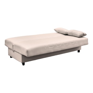 Canapea extensibila cu spatiu de depozitare Romina, Bej, 180x75x85 cm - Img 3