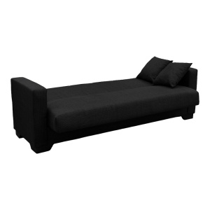 Canapea extensibila cu spatiu de depozitare Vox, Antracit, 180x75x85 cm - Img 3