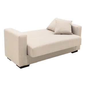 Canapea extensibila living cu spatiu de depozitare Vox, Bej, 180x75x85 cm - Img 3