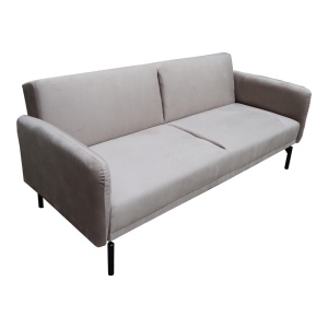 Canapea extensibila Veluto, Gri, 85x197x83 cm - Img 2