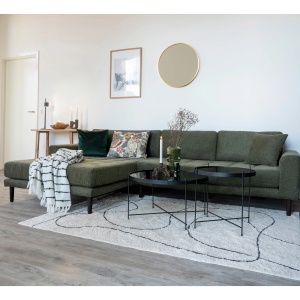 Canapea lounge Lido, Verde masliniu , 170x92x290x76 cm - Img 3