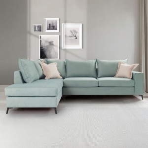 Coltar Dreapta Romantic Ciel - Negru 290x235x95 cm