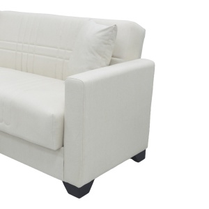 Coltar extensibil reversibil, Stashio, Crem, 202x143x84 cm - Img 8
