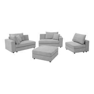 Coltar modular, Navaro, Pako, Gri 281x256x85 cm - Img 5