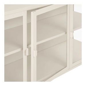 Comoda Brisbane, Alb pal, 40x140x85 cm - Img 3