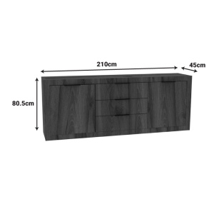 Comoda, Doha, Pako, Nuc 210x45x80.5 cm - Img 4