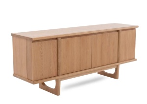 Comoda FLOW, Stejar deschis, 45x74x180 cm - Img 3