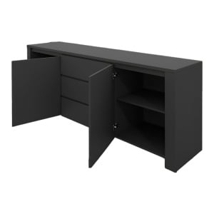Comoda Kalya Gri inchis 220x49x89.5 cm - Img 2
