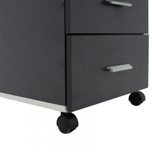 Comoda pe roti Oscar 3 sertare nuc - carbon 40x48x63cm - Img 8