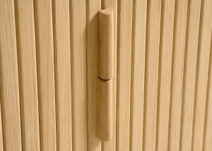 Comoda TV CAVO, Stejar deschis, 40x56x160 cm
