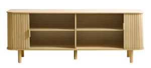 Comoda TV CAVO, Stejar deschis, 40x56x160 cm - Img 3