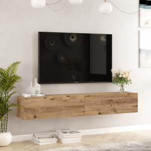 Comoda TV de perete Dello sonoma color 180x31.6x29.6cm - Img 3