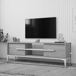 Comoda TV, Eslem, Pako, Natural 160x34.6x48.1 cm - Img 3