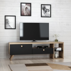 Comoda TV Parion Negru-Oak - Img 3