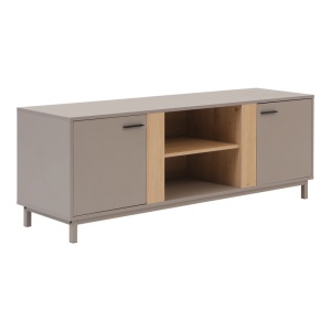 Comoda TV, Polenio, Taupe, 150x40x53 cm - Img 2
