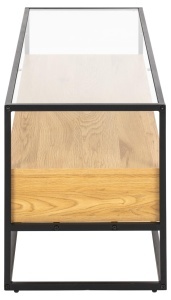 Comoda TV Randolf, Transparent, 45x120x40 cm - Img 7