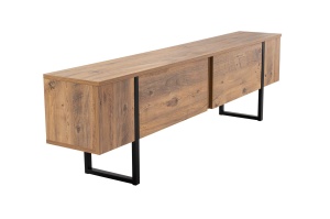 Comoda TV Serenity Natural cu Negru - Img 10