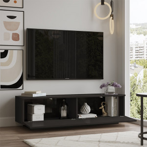 Comoda TV Zoeva wenge 140x.35x38.2cm - Img 2
