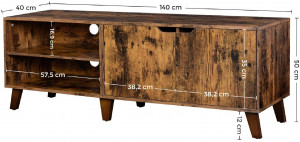 Comoda Vasagle, 140x40x45cm - Img 5