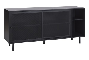 Comoda VEEP, Negru, 46x75x160 cm - Img 2