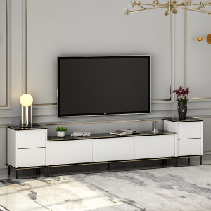 Consola TV Imaj Alb 180x45.2x35 cm - Img 3