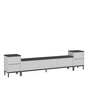 Consola TV Imaj Alb 180x45.2x35 cm - Img 7