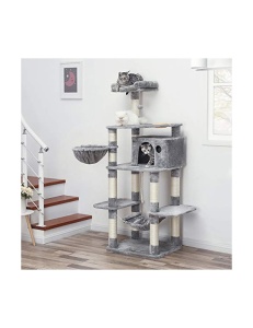Copac pentru pisici, Feandrea, PCT99W, Gri, 164 cm - Img 3