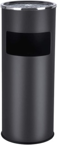 Cos de gunoi cu scrumiera Negru Songmics 60.5 x 24.5 cm