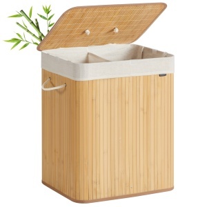 Cos de rufe Songmics Natural 50x40x61 cm - Img 2