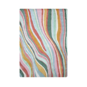 Covor Abstract Flow Albastru deschis 200x290 cm, Flair Rugs - Img 5