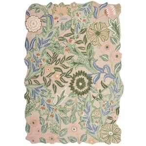 Covor Bryony Shaped Floral Verde 120x170 cm, Flair Rugs - Img 5