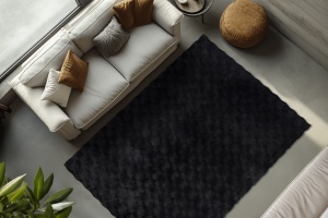 Covor Diamond Cut Antracit 200x290 cm - Img 4