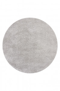 Covor Feather Soft Gri 133X133 cm, rotund, Flair Rugs - Img 2