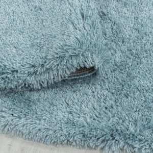 Covor Fluffy Albastru 200x200 cm - Img 3
