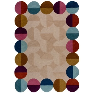 Covor Mia Textured Scallop Roz, Purple 200x290 cm, Flair Rugs - Img 2