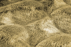 Covor rotund Diamond Cut Galben inchis 200x200 cm - Img 5