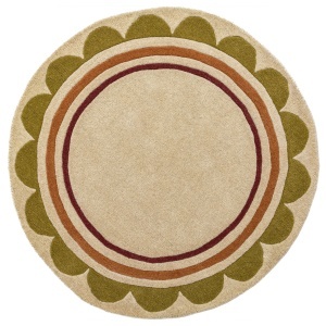 Covor rotund Lois Natural 120x120 cm - Img 2