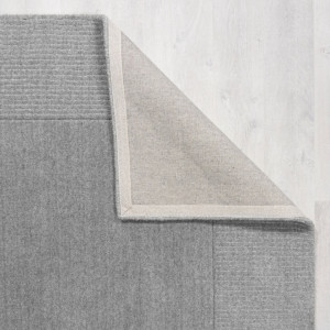 Covor Textured Wool Border GREY MARL 120X170 cm, Flair Rugs - Img 3