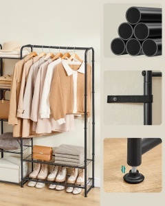 Cuier Songmics Negru 29x183x158.4 cm - Img 3