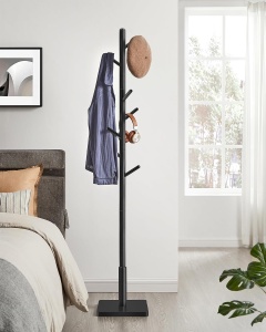 Cuier tip pom Vasagle Negru 30x30x173.6 cm - Img 2