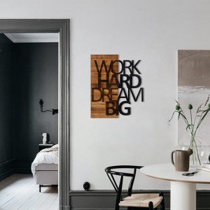 Decoratiune de perete Deseze, Pako World, Lemn de pin, Natural, 48x3x58 cm - Img 2