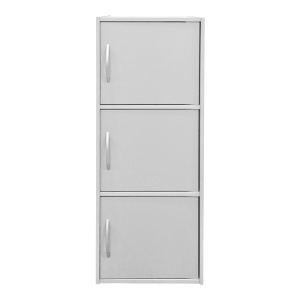 Dulap cu 3 usi, Soline, Alb, 34.5x40x90.5 cm - Img 3
