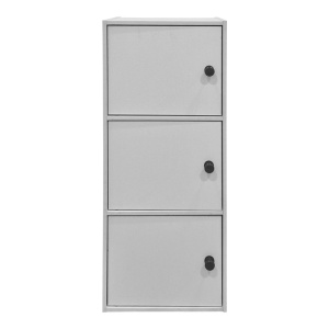 Dulap cu 3 usi, Wirdia, Alb, 24x30.5x71.5 cm - Img 3