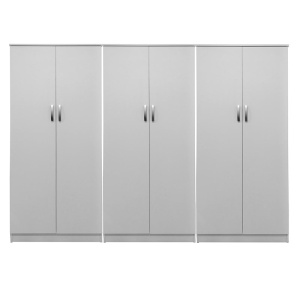 Dulap cu 6 usi, Athos II, V2, Alb, 240x42x180 cm - Img 3