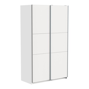 Dulap cu usi glisante, Kawen, Alb, 116.5x60x203 cm