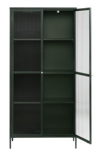 Dulap cu vitrina BRONCO, Verde, 40x190x90 cm - Img 2