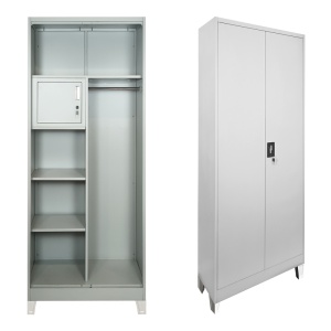 Dulap din metal, compartimentat,, Zogi, Pako, Gri deschis 70x40x190 cm