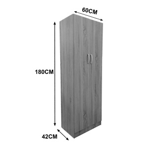 Dulap haine cu 2 usi Lego Alb Maro 60x42x180 cm - Img 5