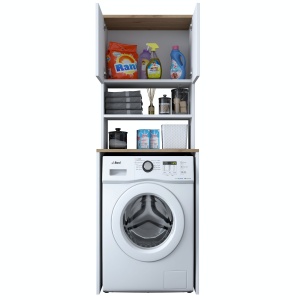 Dulap masina de spalat KD101 Alb 65x183.6x60 cm - Img 8